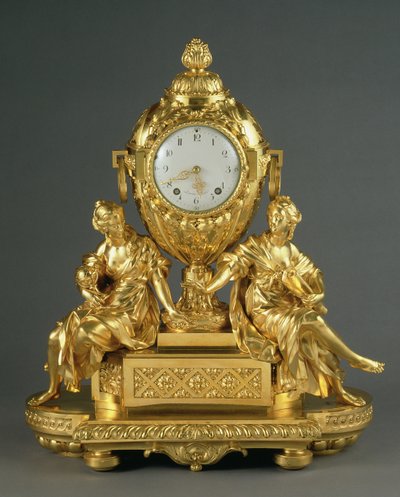 Frühe Louis XVI Kaminuhr, ca. 1765 von French School