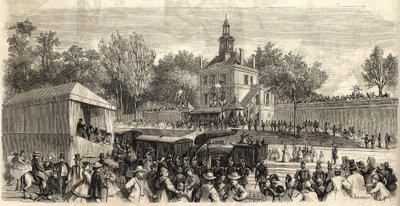 Enghien-les-Bains nach Montmorency Linie - Einweihung der Enghien-Bahn nach Montmorency, 30. Juni von French School