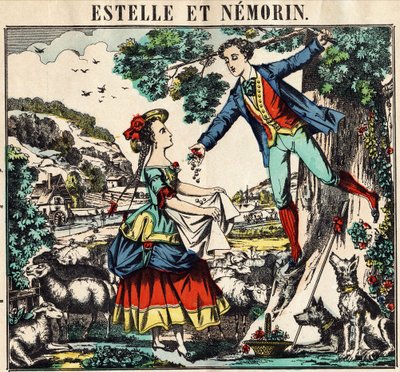 Estelle und Nemorin. Bild von Epinal von French School