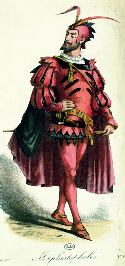Kostüm für Mephistopheles, aus L