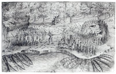 Kampf der Huronen, aus 