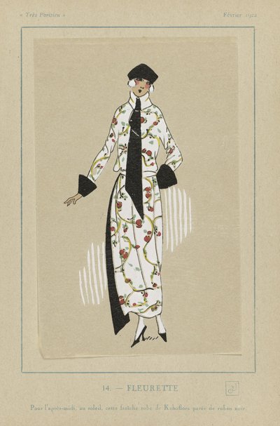 Fleurette, aus Tres Parisiens, veröffentlicht 1922 von French School