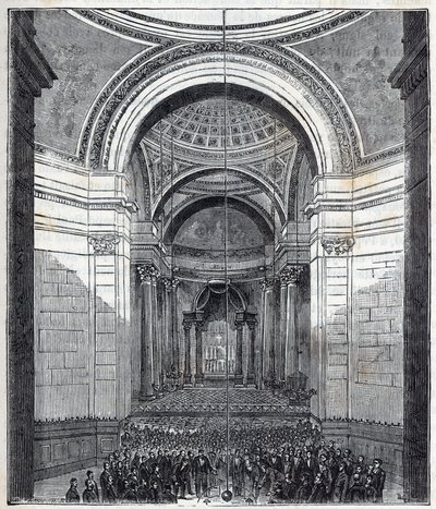 Foucaults Pendel im Pantheon, Paris von French School