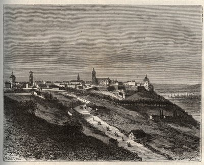 Frankreich, Champagne-Ardenne, Haute-Marne (52), Langres - Gravur in „La France illustrée: Geographie, Geschichte, statistische Verwaltung“ von V.-A. Malt-Brown. 1884 von French School