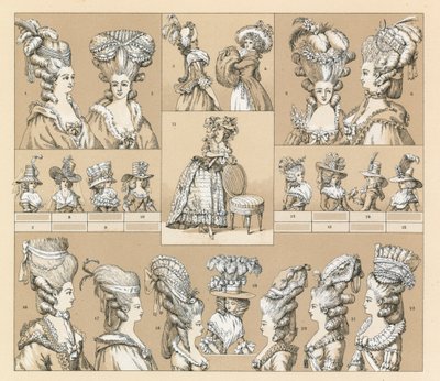 Frankreich XVIII. Jahrhundert Kostüm von French School