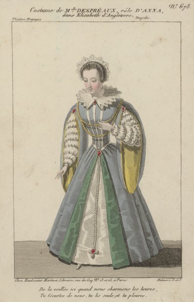 Die französische Schauspielerin Louise Allan-Despreaux in der Rolle der Anna in Elisabeth d