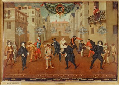 Französische und italienische Komödianten von French School