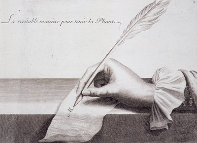 Französische Kalligraphie: „L