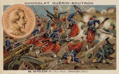 Französische Truppen bei der Belagerung von Sewastopol von French School