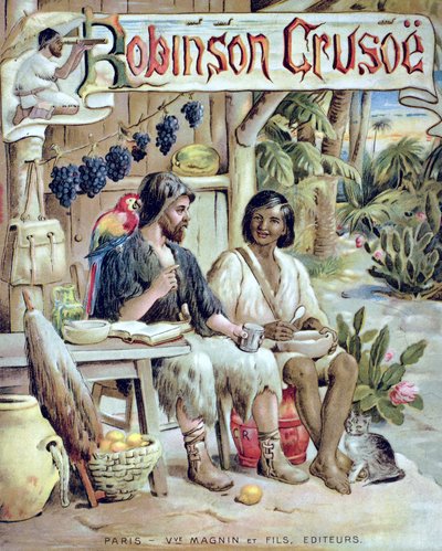 Vorderseite von Robinson Crusoe von French School