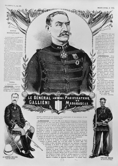 General Joseph Gallieni (1849-1916) 1898 von French School