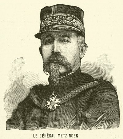 General Leon Frederic Hubert Metzinger, französischer Soldat von French School