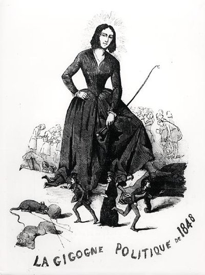 George Sand, der politische Storch, aus 