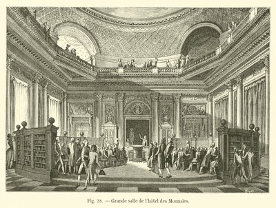 Großer Saal des Hotel des Monnaies von French School