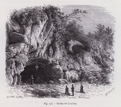 Grotte von Lourdes von French School