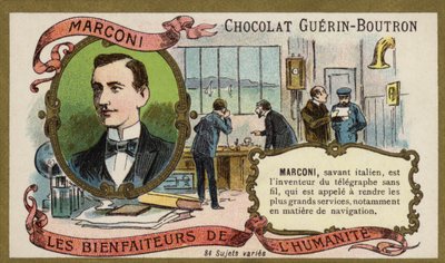 Guglielmo Marconi, italienischer Erfinder und Radiopionier von French School