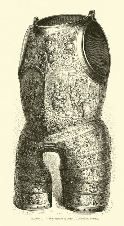 Halbrüstung von Heinrich II. von Frankreich von French School