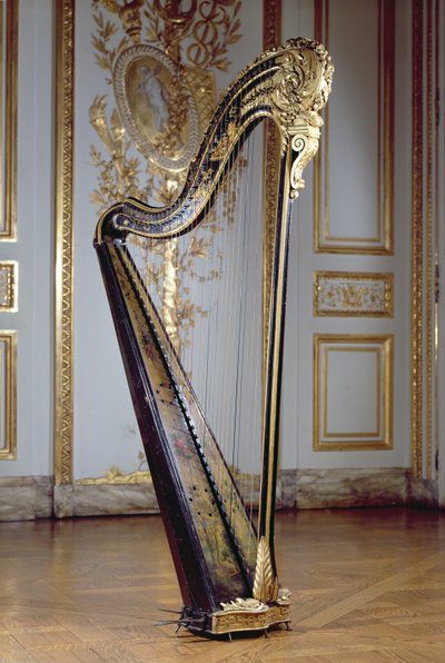 Harfe von Königin Marie Antoinette von French School
