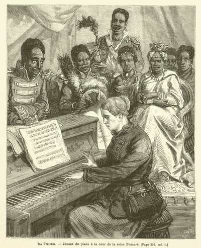 Ida Pfeiffer (Stich) von French School