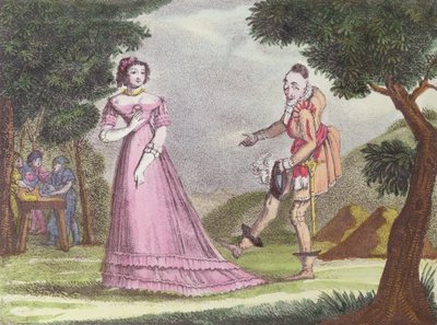 Illustration für Riquet à la Houppe, Märchen von Charles Perrault, ca. 1820-30 von French School