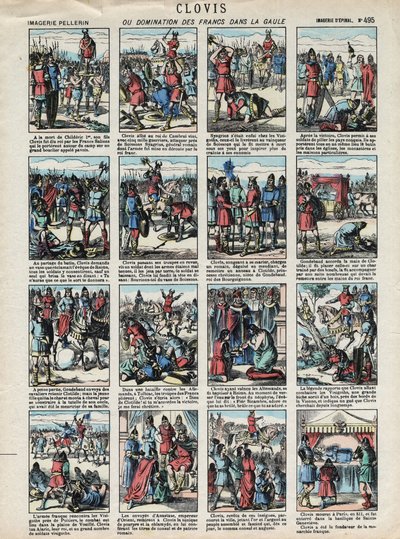 Bilder von Epinal des Hauses Pellerin - ca. 1913 - Clovis oder die Herrschaft der Franken in Gallien von French School