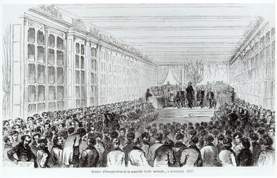 Einweihung der Ecole Normale Superieure in Paris, aus Les Tableaux de Paris von Texier, 1852 von French School