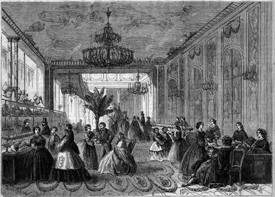 Innenansicht der Konditorei von Paul Siraudin in Paris von French School
