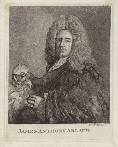 James Anthony Arlaud, Schweizer Künstler aus Genf. Graviert von Charles Bretherton von French School