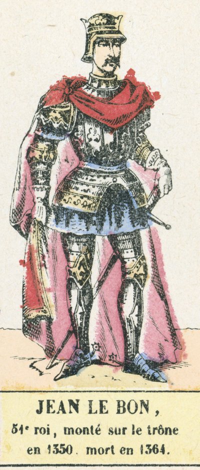 Johann der Gute, 51. König, bestieg den Thron 1350, gestorben 1364 von French School
