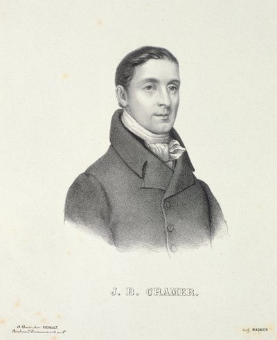 Johann Baptist Cramer (1771-1858) graviert von Magnier von French School