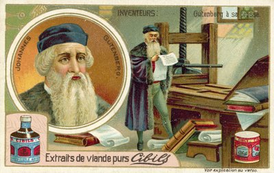 Johannes Gutenberg - Erfinder der Druckerpresse von French School