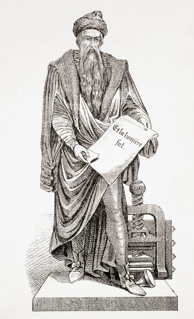 Johannes Gutenberg, aus L