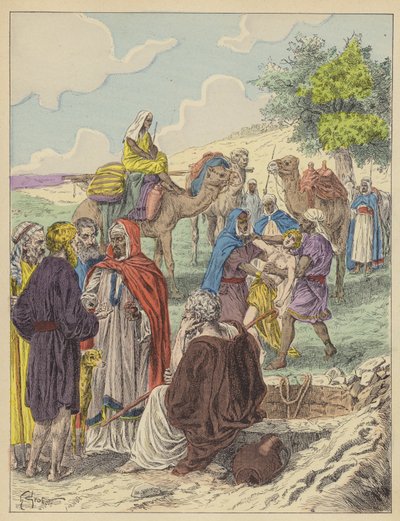 Joseph wird von seinen Brüdern verkauft von French School
