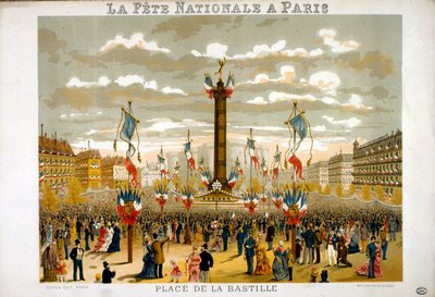 Jules Grévy besucht die Feierlichkeiten zum 14. Juli 1880 in Paris von French School