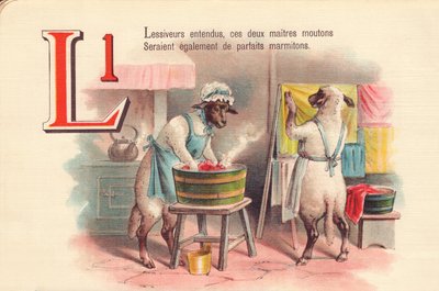 L: Waschmittel gehört, diese beiden Meisterschafe wären auch perfekte Töpfe von French School