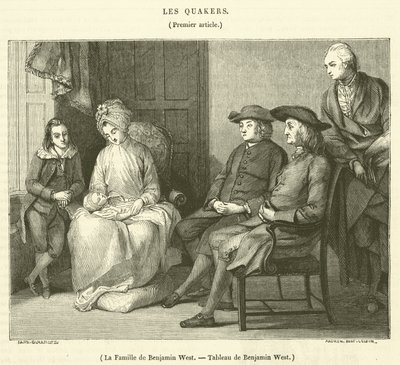 Die Familie von Benjamin West von French School