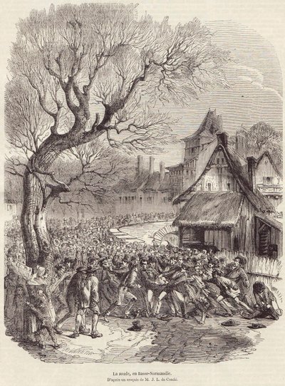 La Soule in der Basse-Normandie, veröffentlicht am 28. Februar 1852 von French School