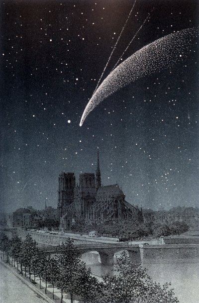 Der Komet von Donati, gesehen in Paris am 04.10.1858 - in „Der Himmel“ von Amédée Guillemin, Hachette, Paris von French School