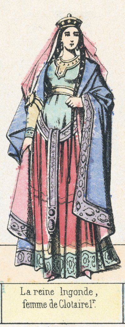 Königin Ingonde, Frau von Chlothar I. von French School