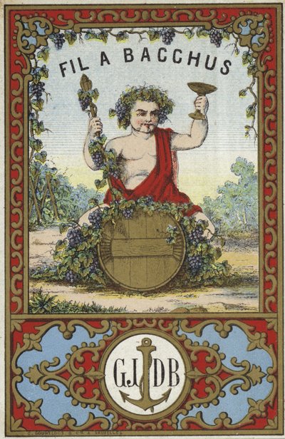 Etikett für Fil a Bacchus von French School