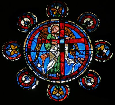 Jüngstes Gericht: Ein Engel mit dem Kreuz von French School