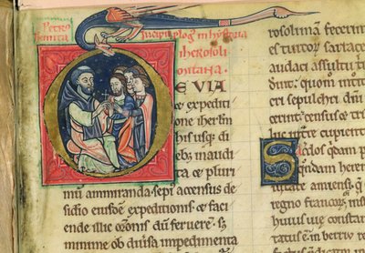 Lat 5128 f.1 Peter der Einsiedler verteilt Kreuze, aus 