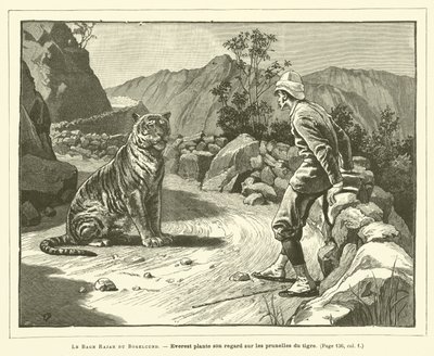Der Bagh Rajah von Bogelcund (Gravur) von French School