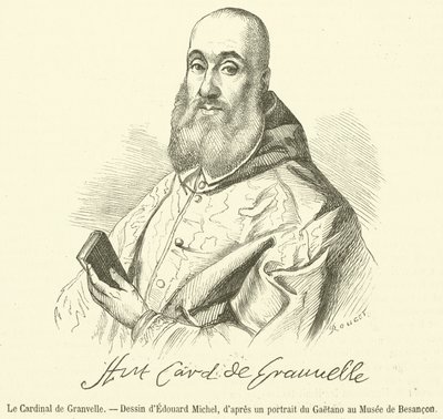 Der Kardinal von Granvelle (Stich) von French School