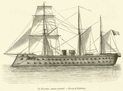 Das Magenta, gepanzertes Schiff von French School