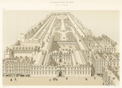 Le Palais Royal en 1679, DApres La Boissiere von French School
