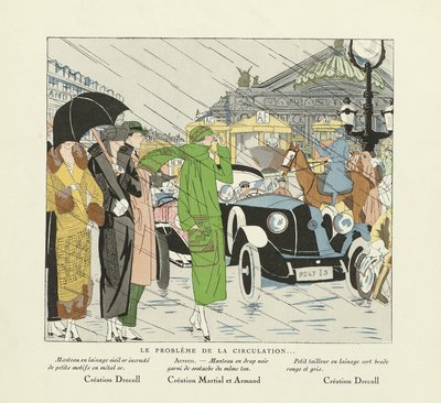 Le Probleme de la Circulation, aus Art-Gout-Beaute, veröffentlicht 1924 von French School