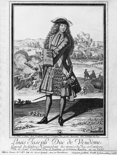 Louis Joseph de Bourbon, Herzog von Vendôme, bekannt als Der große Vendôme von French School