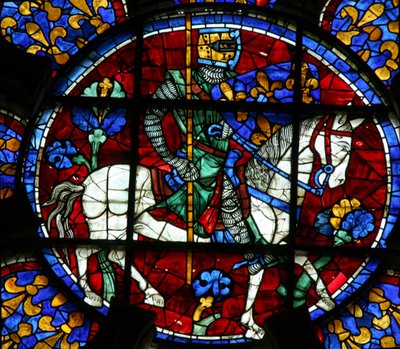 Ludwig VIII als Ritter zu Pferd von French School