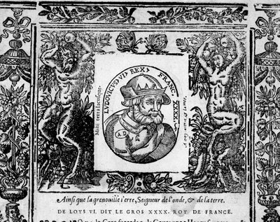 Ludwig VI. der Dicke - in "Porträts der Könige von Frankreich" von French School